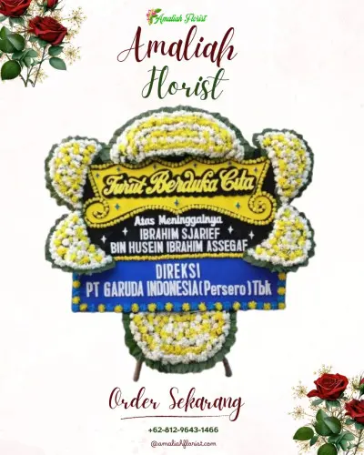 Papan Bunga Duka di Wiroborang