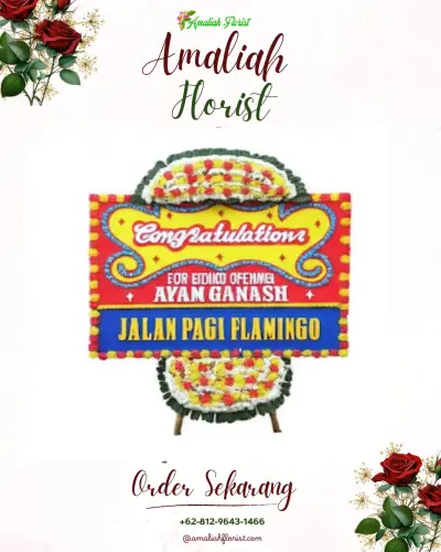 Bunga Papan Congratulation di Wiroborang